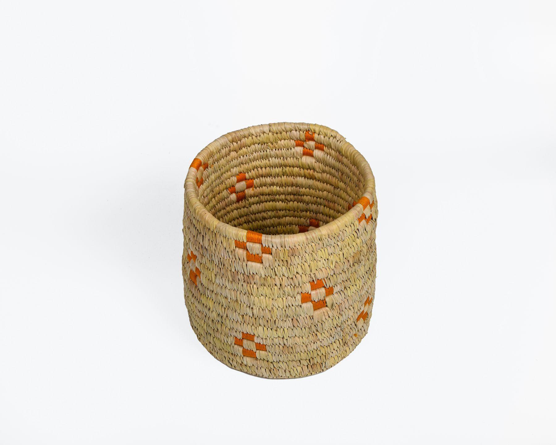 Handmade Braided Sabaii Grass Planter Set with Date palm Leaf binding (Set of 3) Diameter 9inch,7inch,5 inch