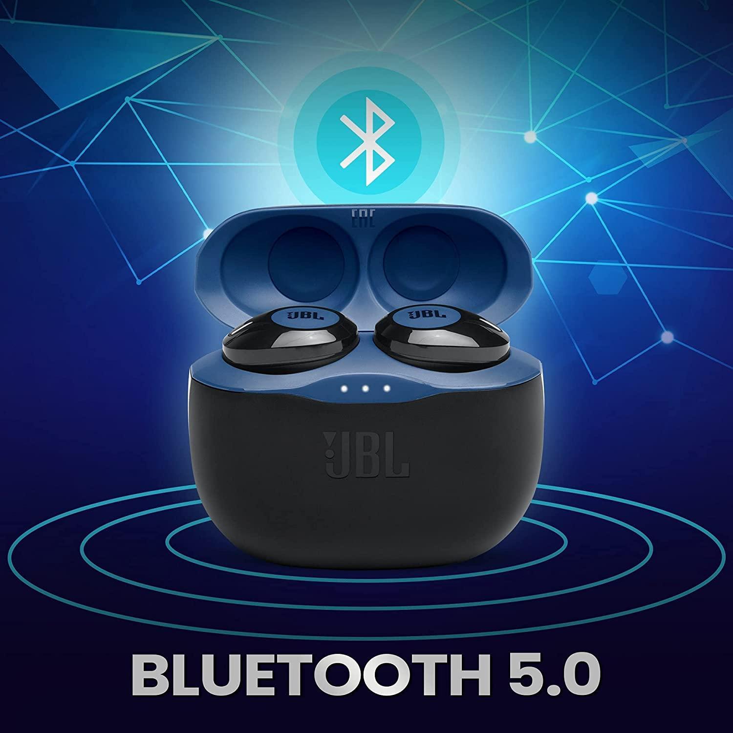 JBL Tune 125TWS by Harman Truly Wireless Bluetooth in Ear Headphone with Mic (Blue)