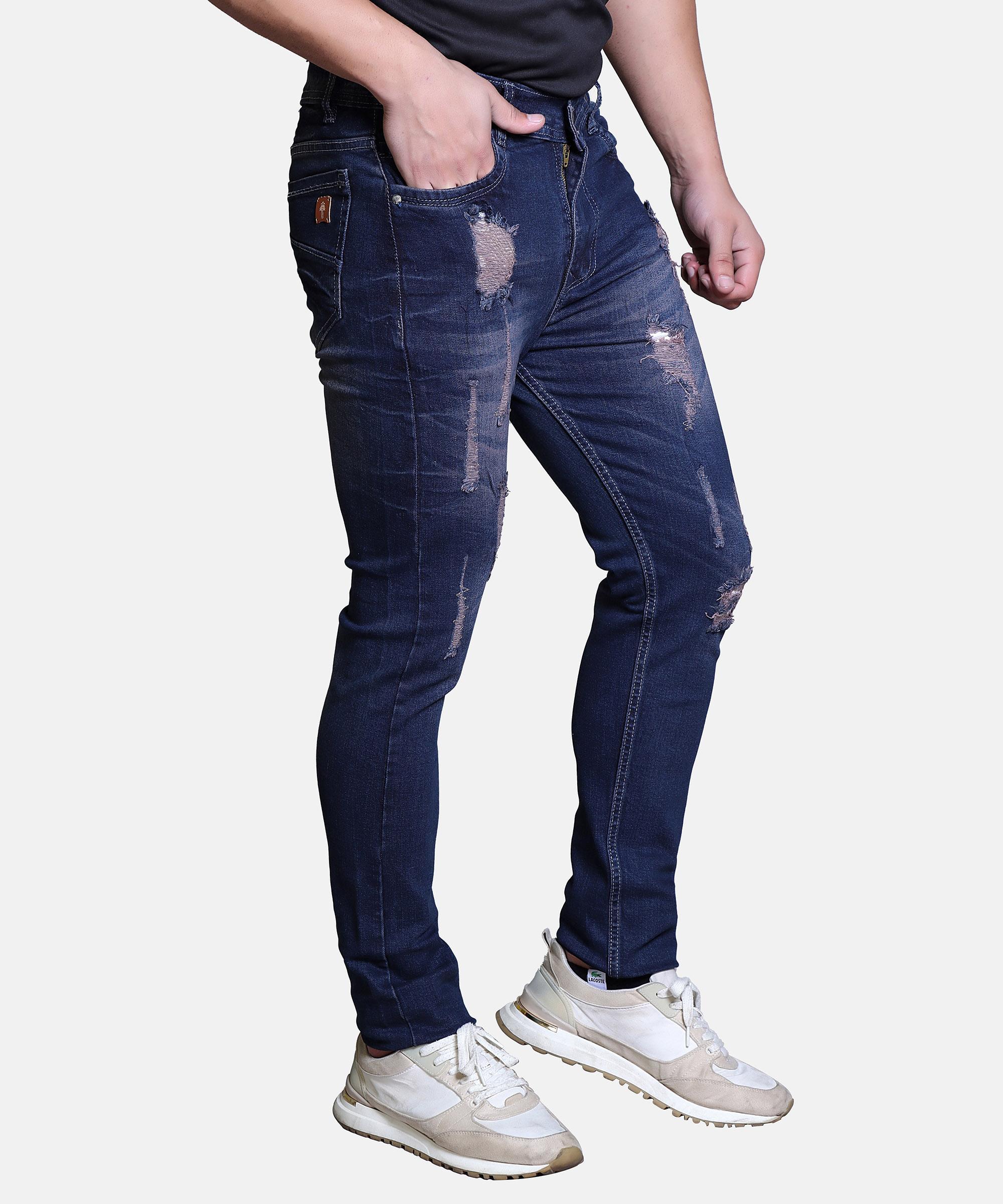 Men Regular Jeans Brown Tint