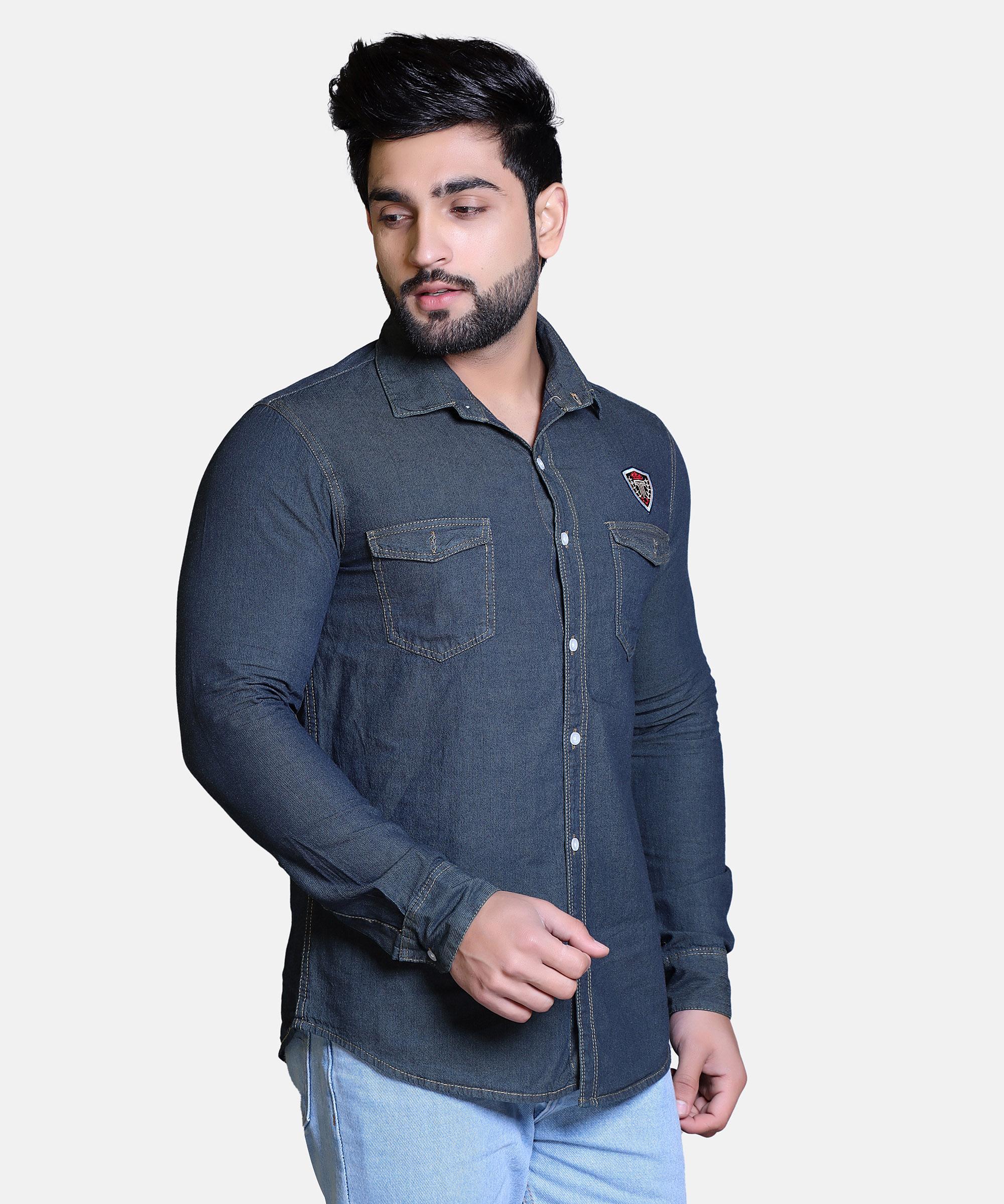 Men Shirt Full Sleeve – BASE BLUE