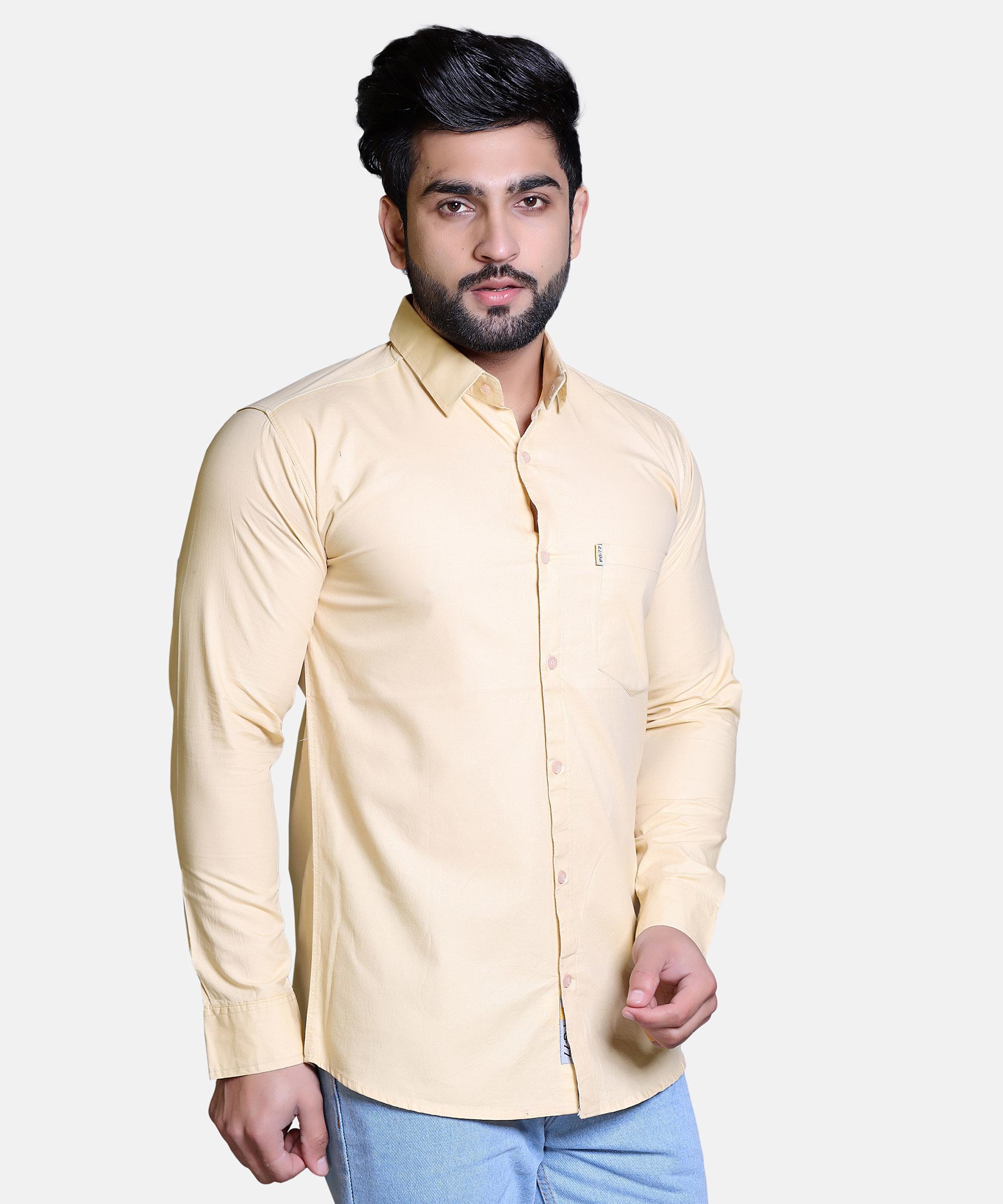 Men Shirt Full Sleeve – CREAM