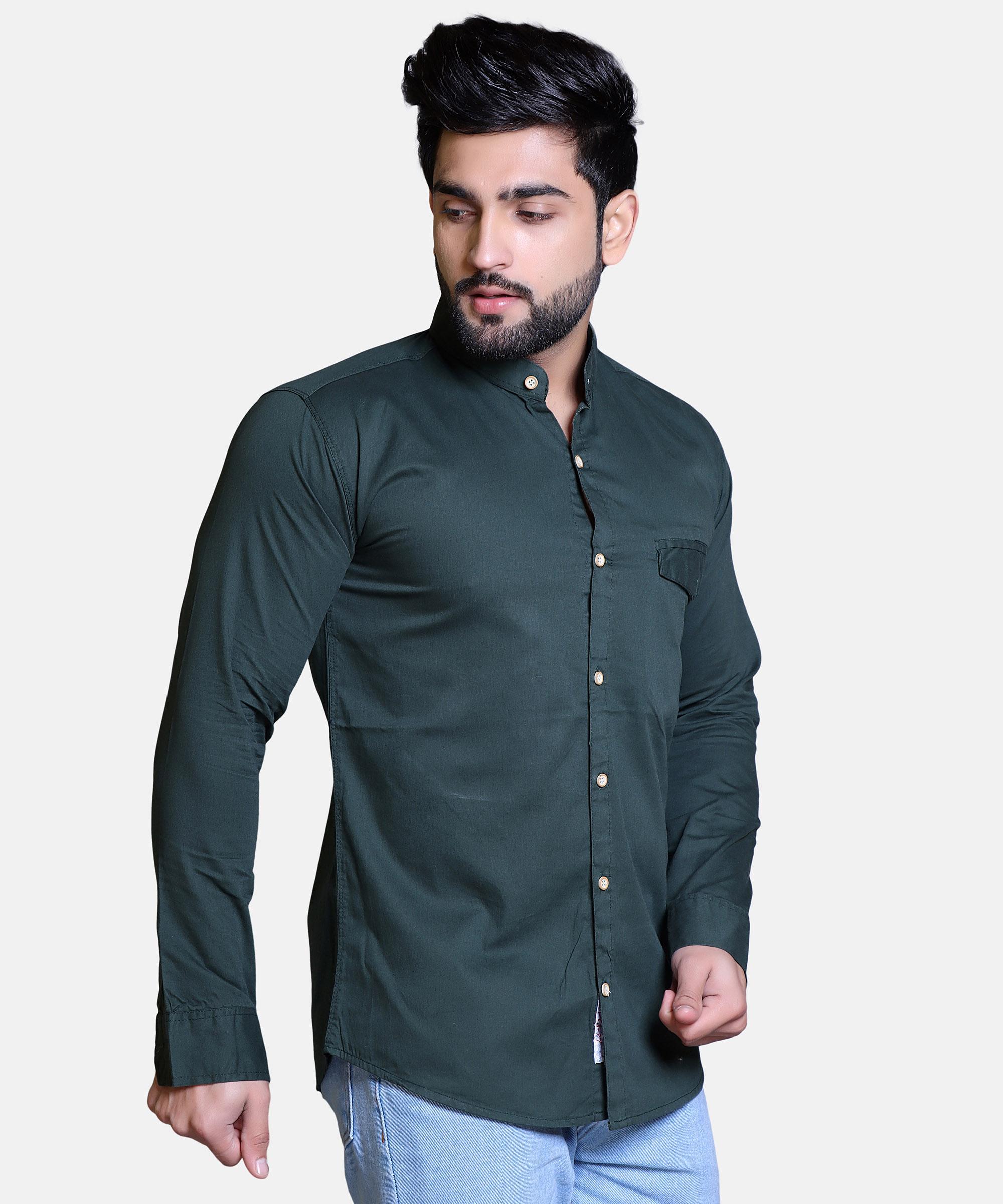 Men Shirt Full Sleeve – DARK TEAL