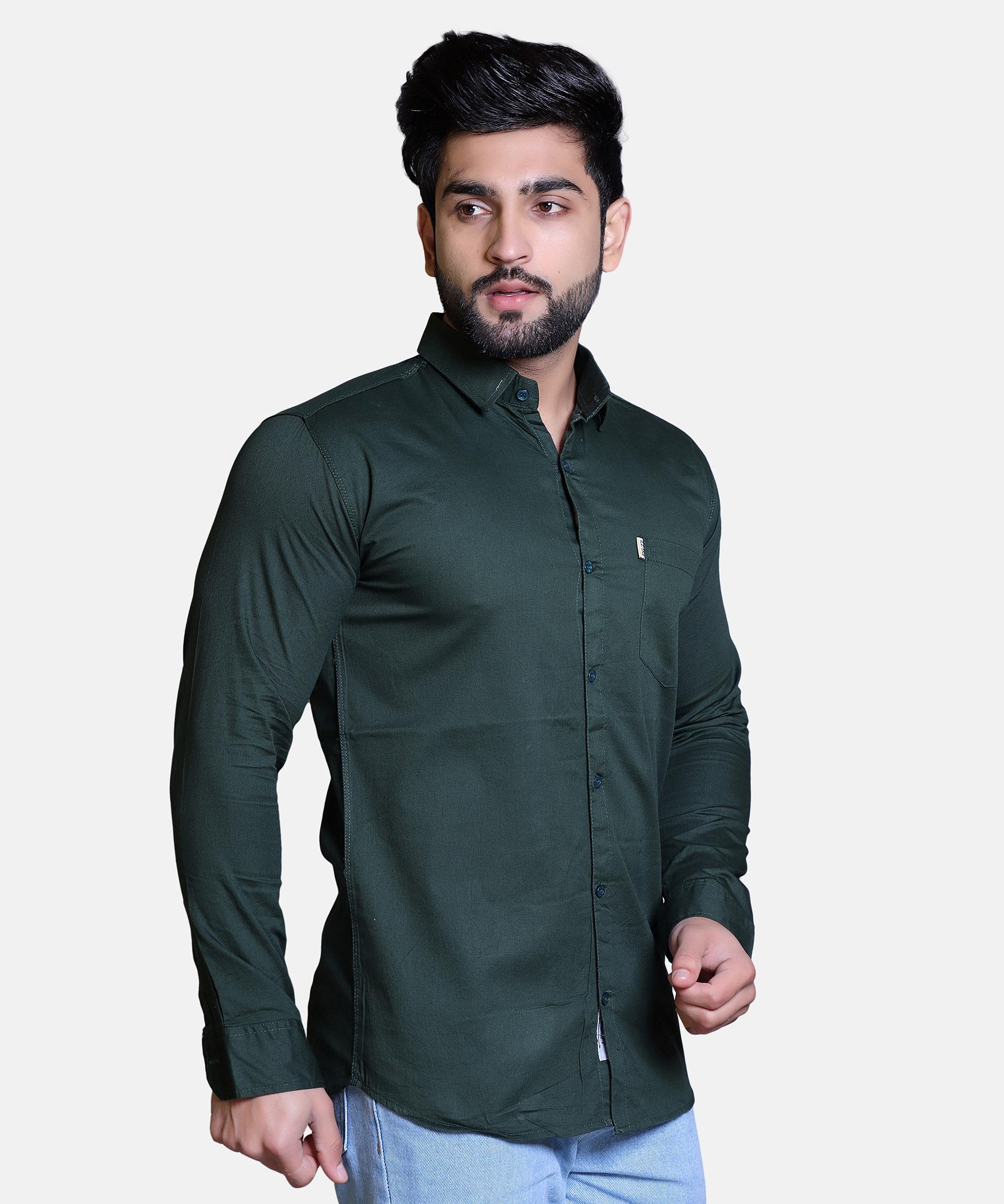 Men Shirt Full Sleeve – HUNTER GREEN