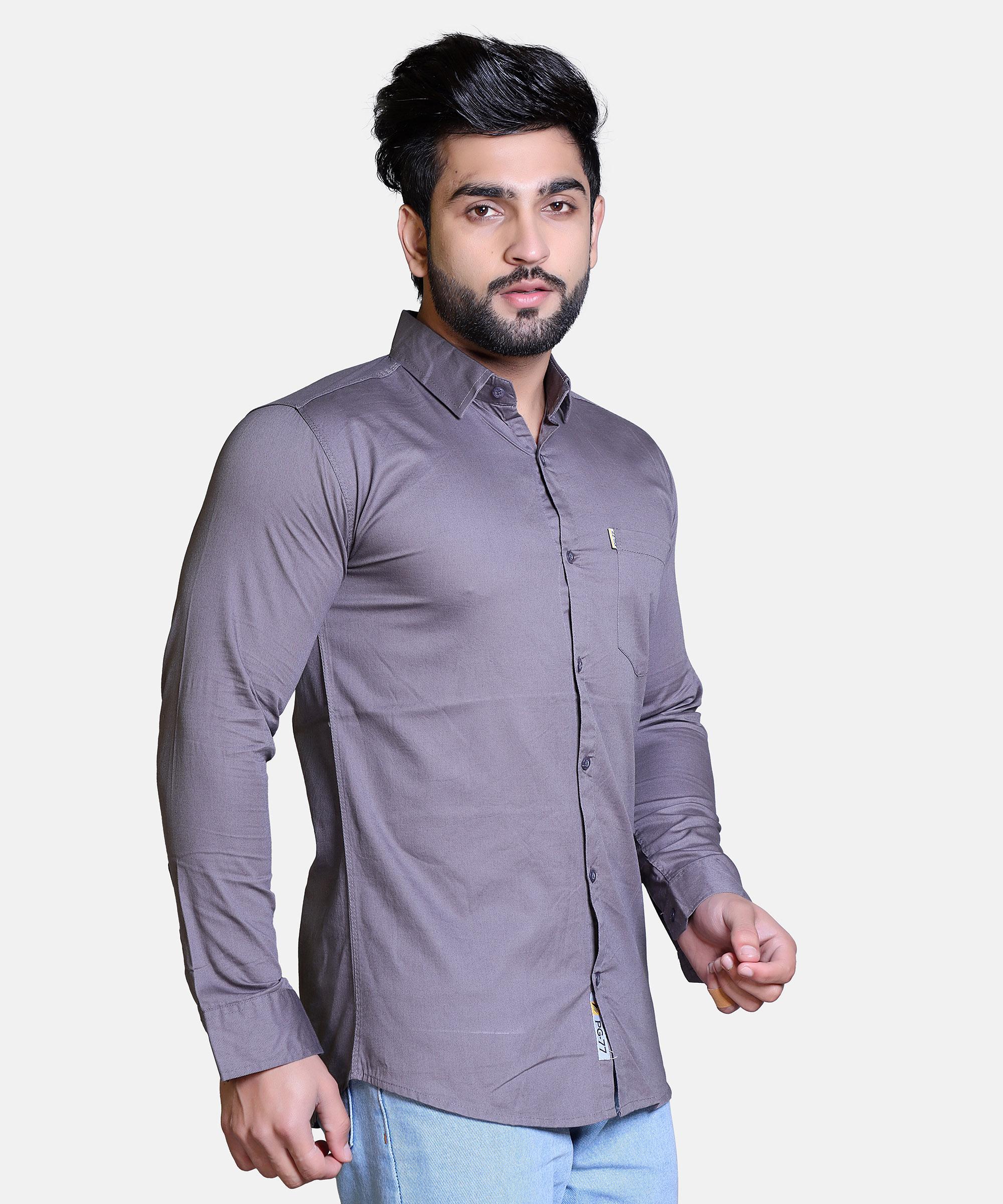 Men Shirt Full Sleeve – METAL GREY