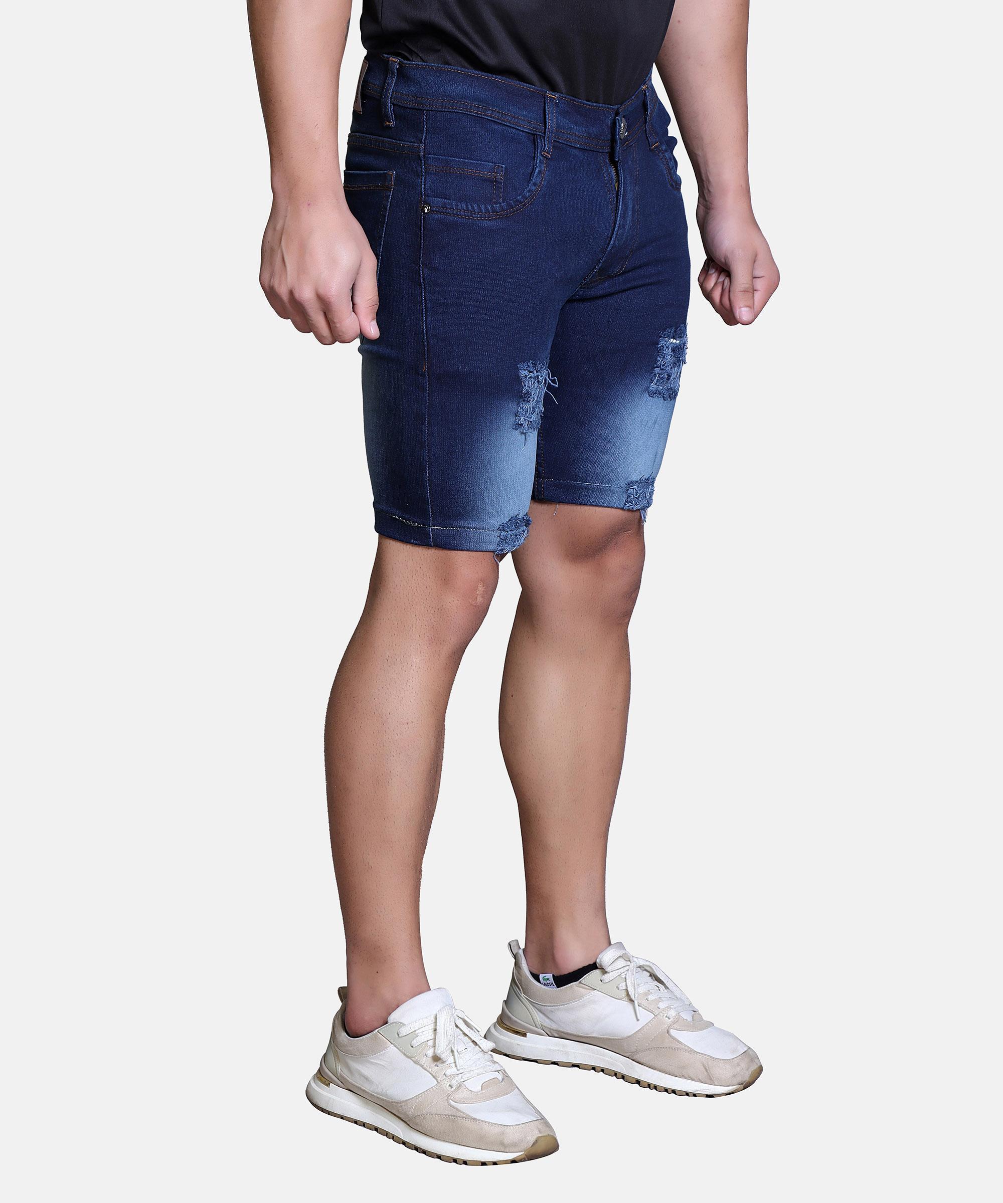 Men’s Regular Fit Shorts – Dark Blue HARD WASH