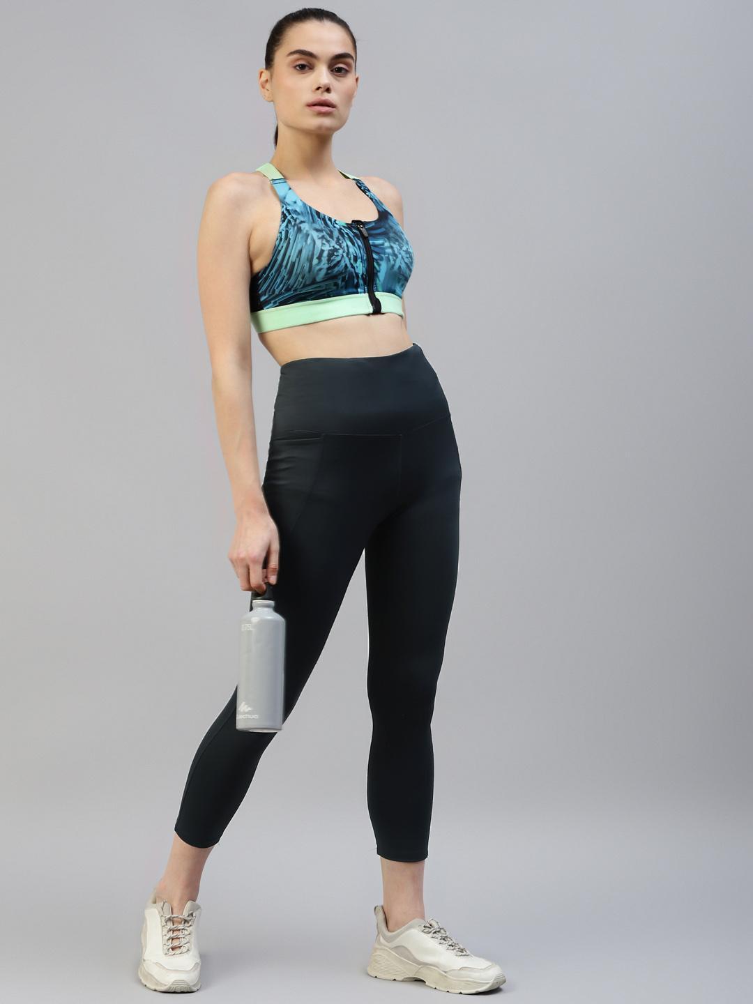 Women Dark Grey Active Wear Leggings