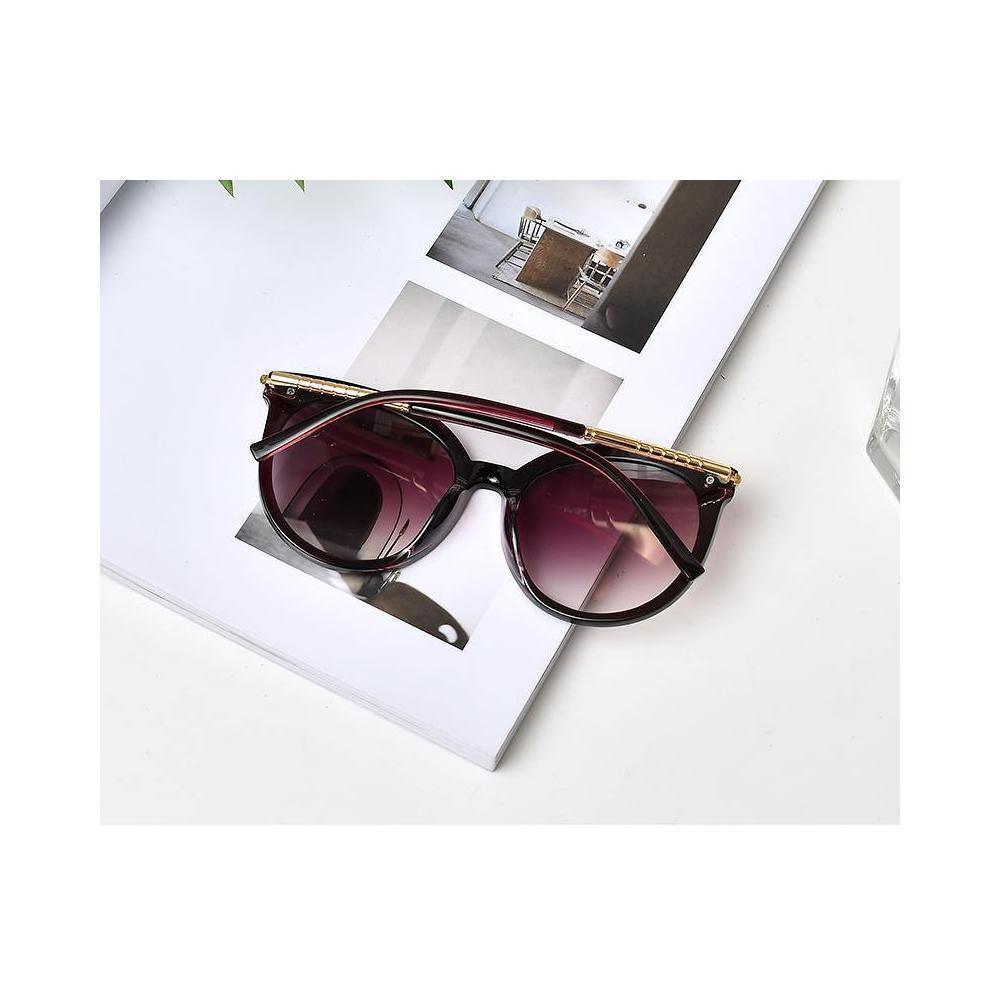 XIMI VOGUE™ All-Match Round Sunglasses-Purple