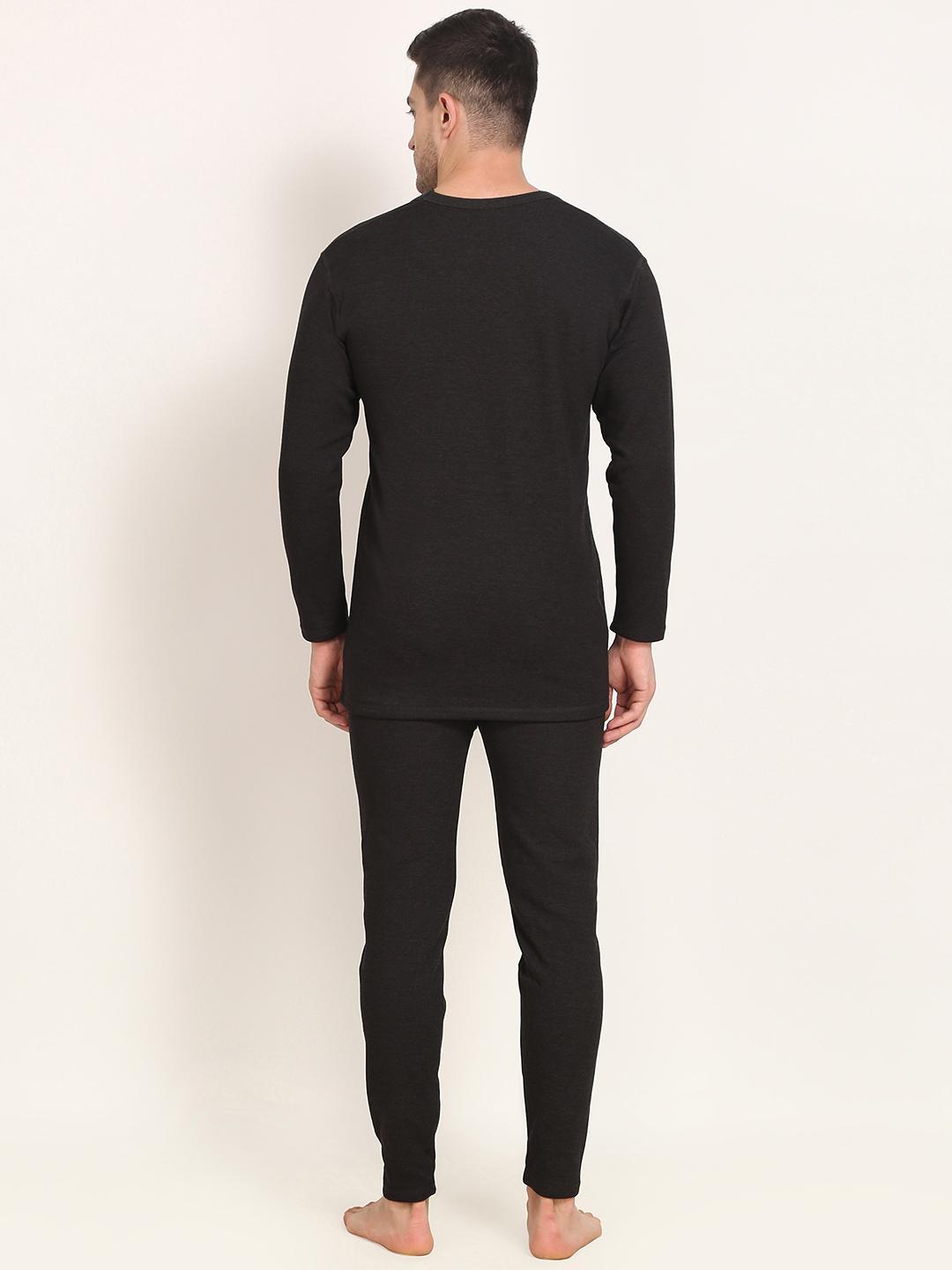 OOSHIN UK Mens Black Thermal Signature Set