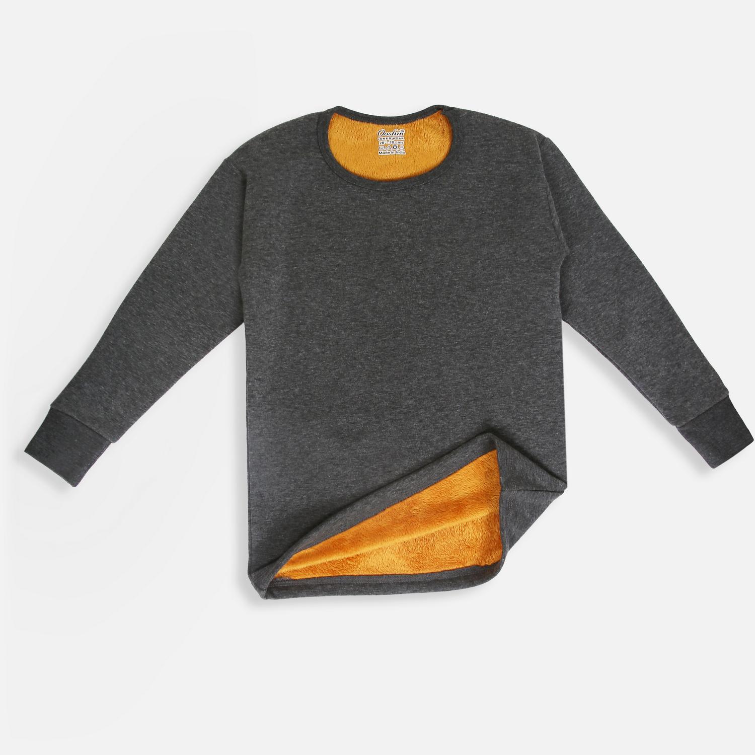 OOSHIN UK Golds Kids Dark Grey Thermal Set 