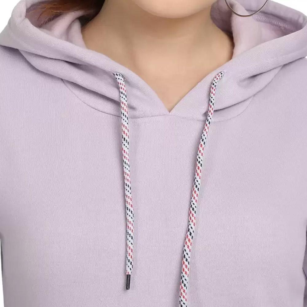 Companion Full Sleeve Solid Women Sweatshirt Lavender