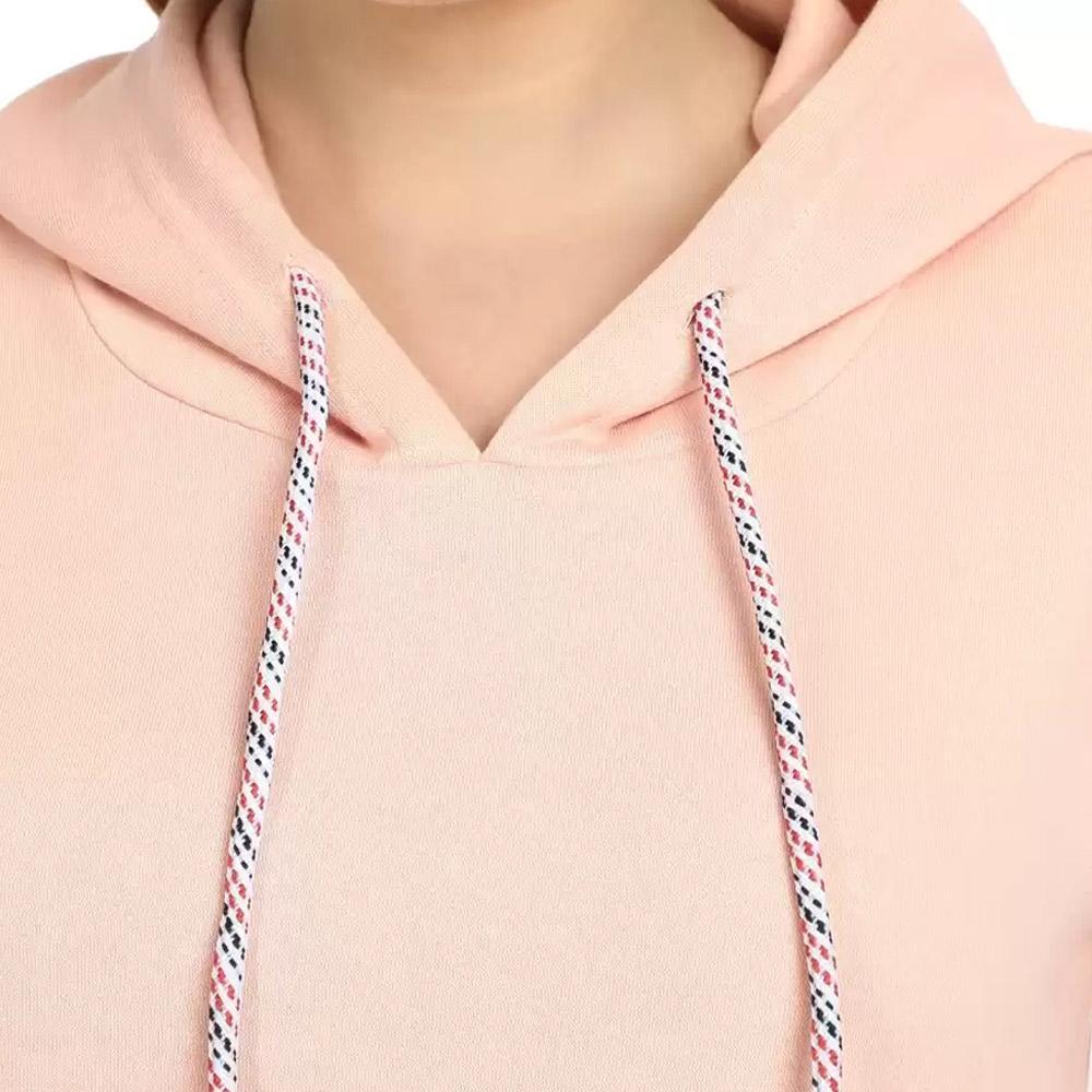 Companion Full Sleeve Solid Women Sweatshirt Peach