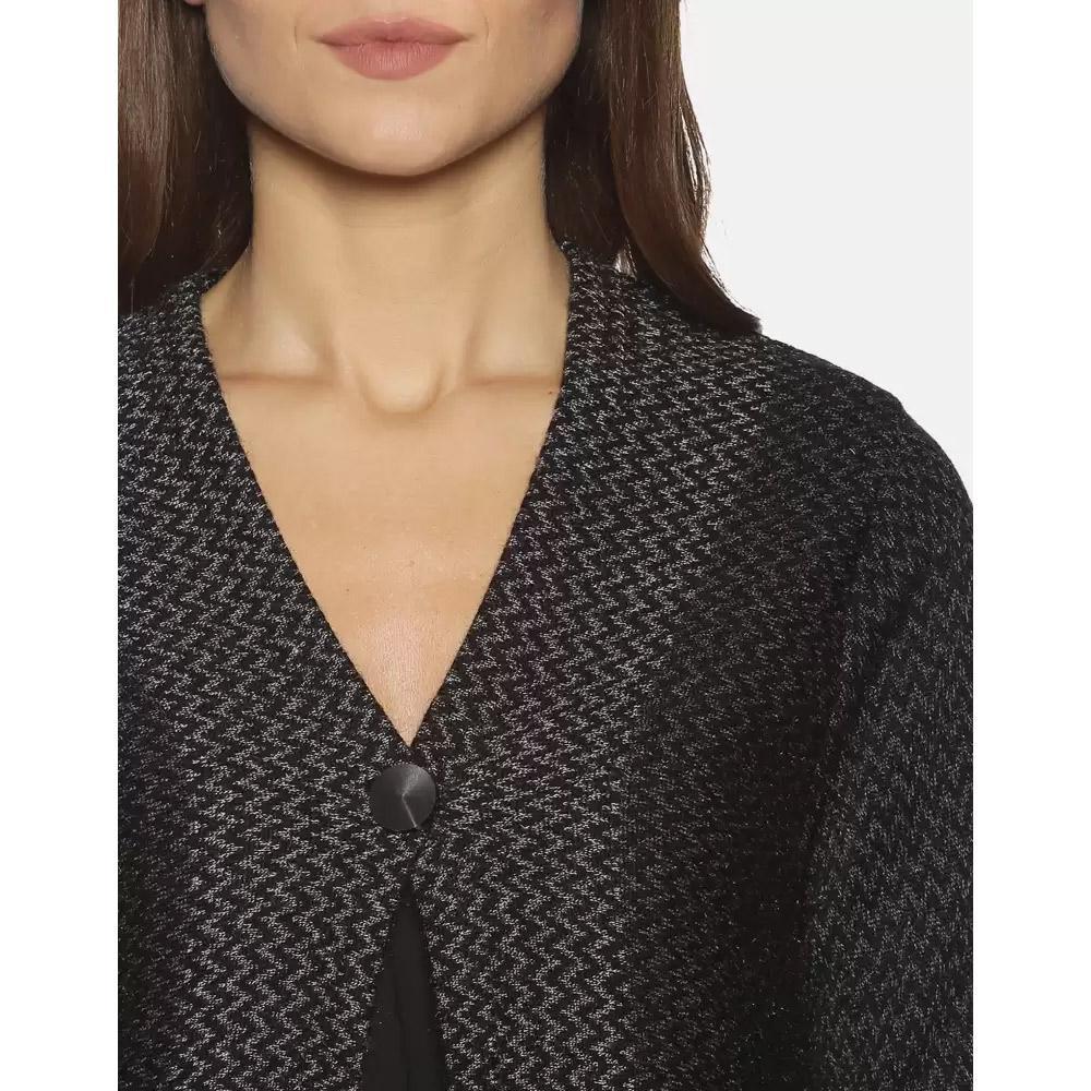 Companion Women Full Sleeve Black Shrug