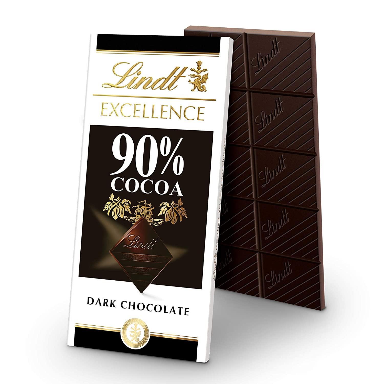 Lindt Excellence Bar, 90% Cocoa Supreme Dark Chocolate, Gluten Free