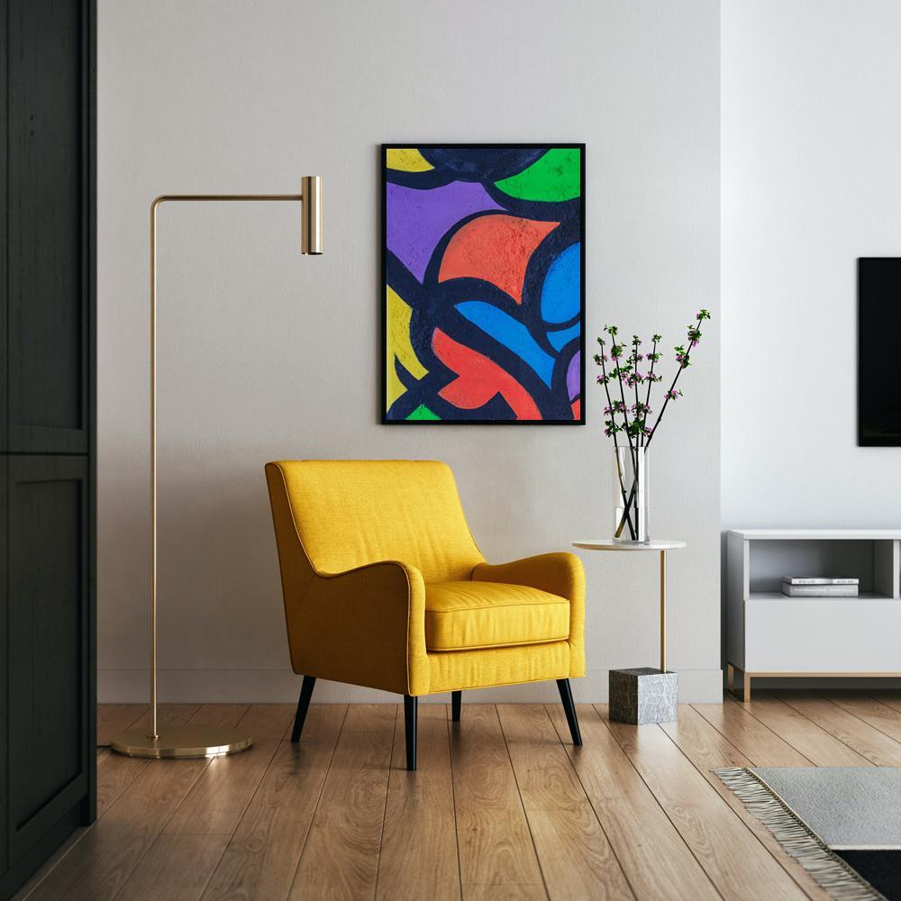 Abstract Art Canvas Painting for home and office decor, unframed, printed on 100% cotton canvas base