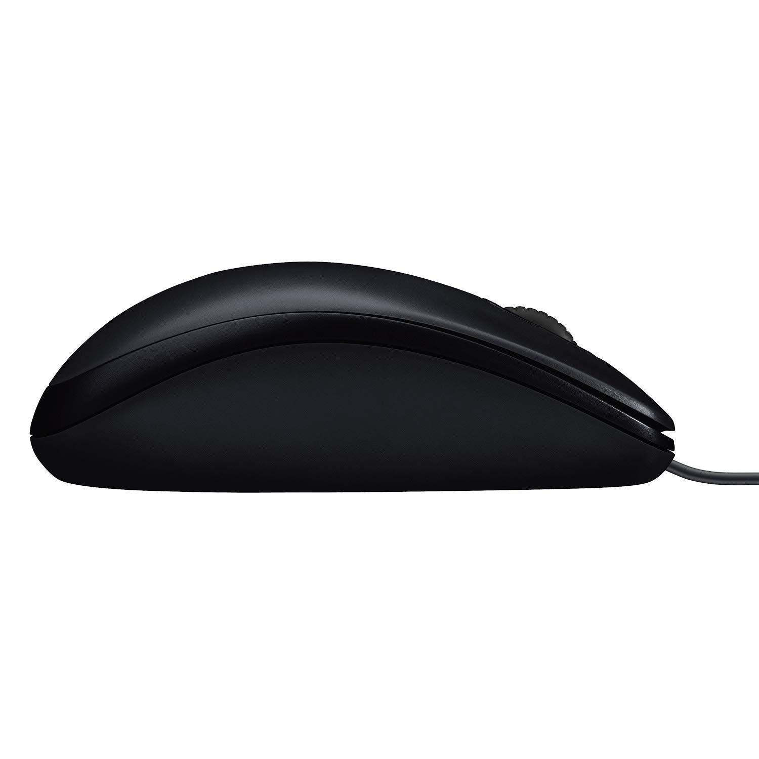 Logitech M90 Wired USB Mouse, 1000 DPI Optical Tracking, Ambidextrous PC/Mac/Laptop - Black 