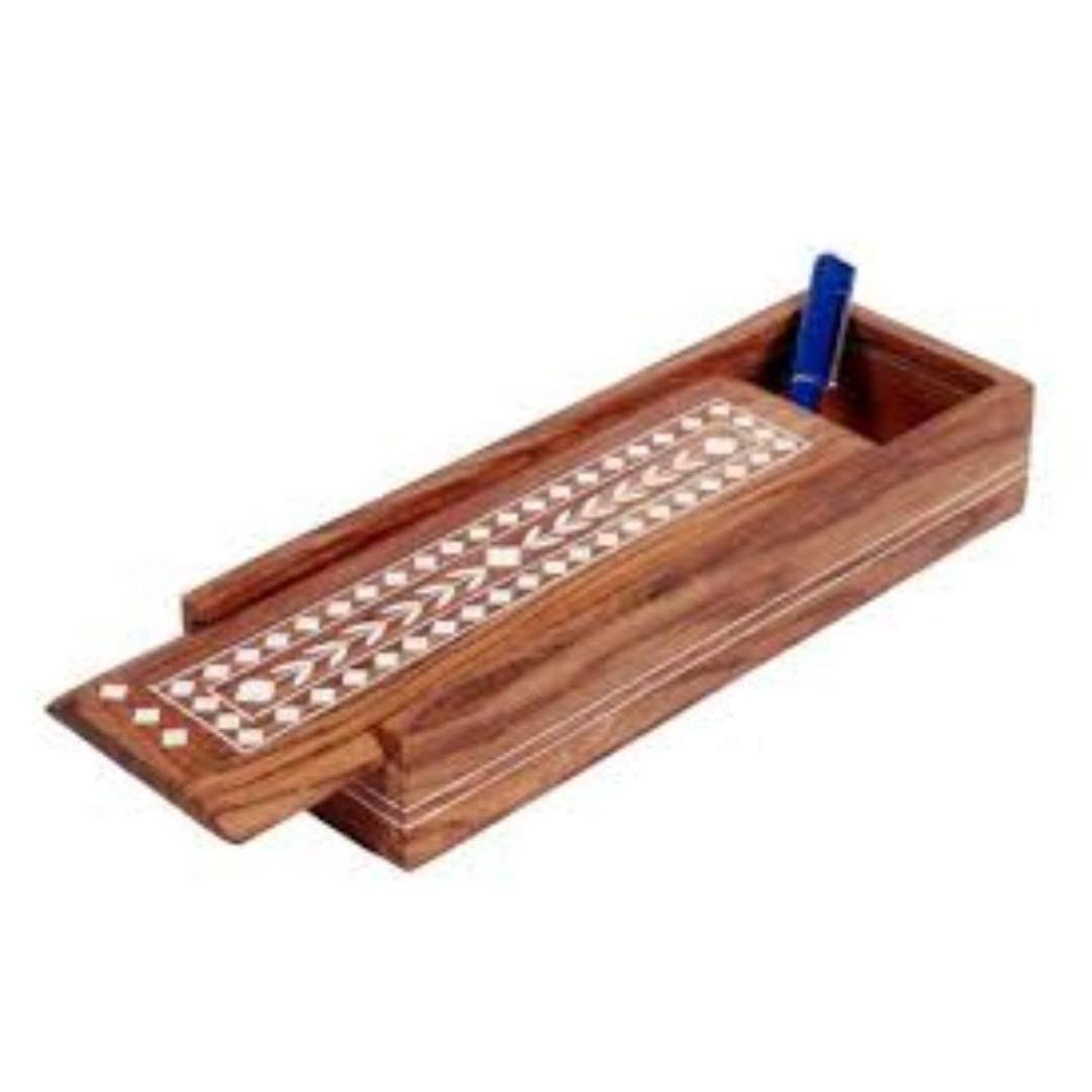 KBL Wooden Desk Organizer Pen/Pencil Stand, Mobile Holder & Remote Stand for Office Desk/Desktop/Table Storage Organizer Tray