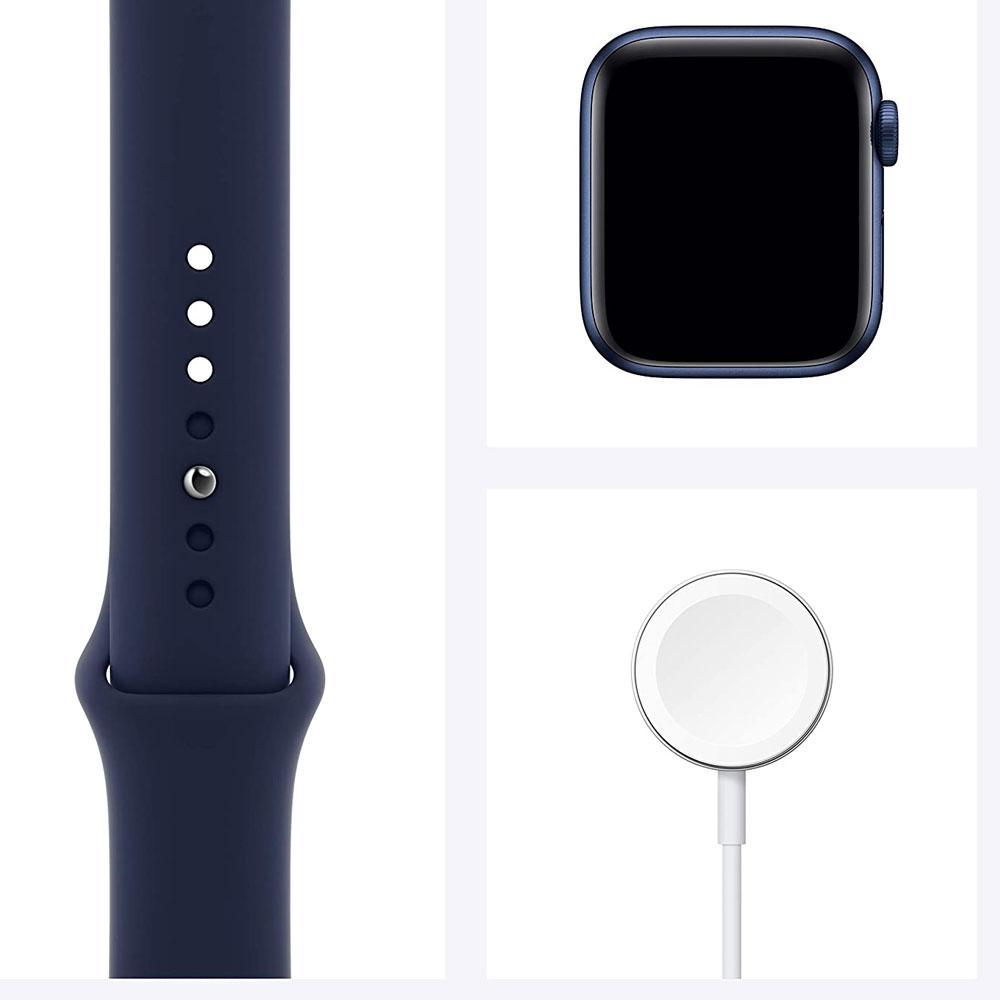 New Apple Watch Series 6 (GPS, 40mm) - Blue Aluminium Case with Deep Navy Sport Band