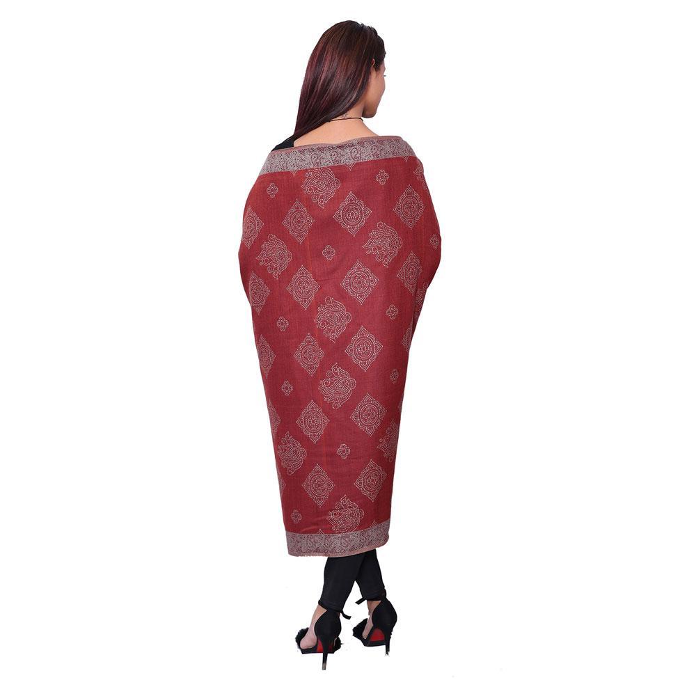 STOLR Women's  Polywool Pink Shawl/Wrap for  Women Size W80*L40