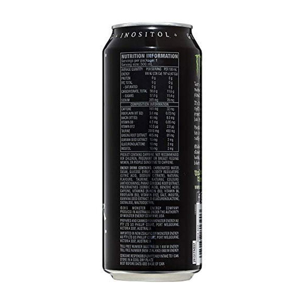 Monster Energy Drink  Mega 500ml , (Pack of 12 Cans X 500ml Each)