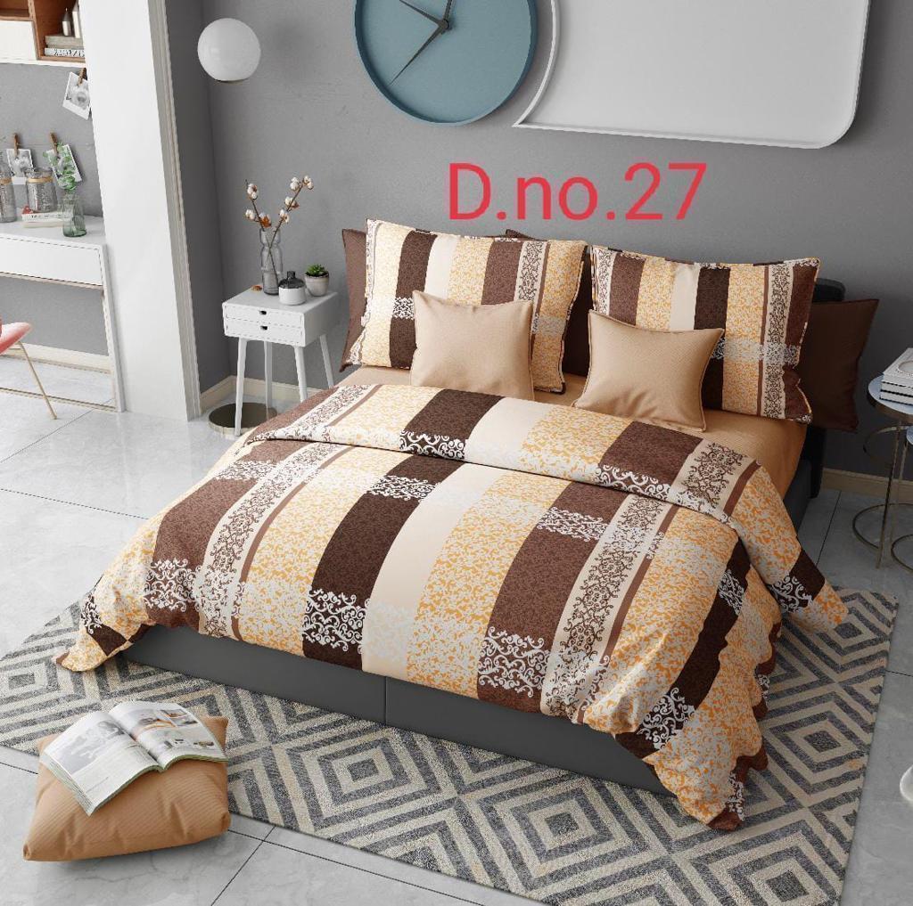Set of 5 Home kraft Floral Printed Double bedsheet with 10 Pillow Covers Multicolor  