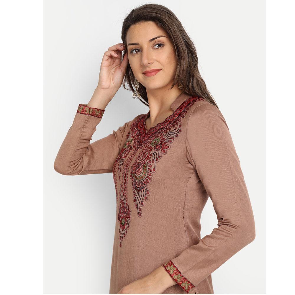 Hemkunt Fabrics Viscose Printed Kurta & Palazzo Material  (Unstitched)