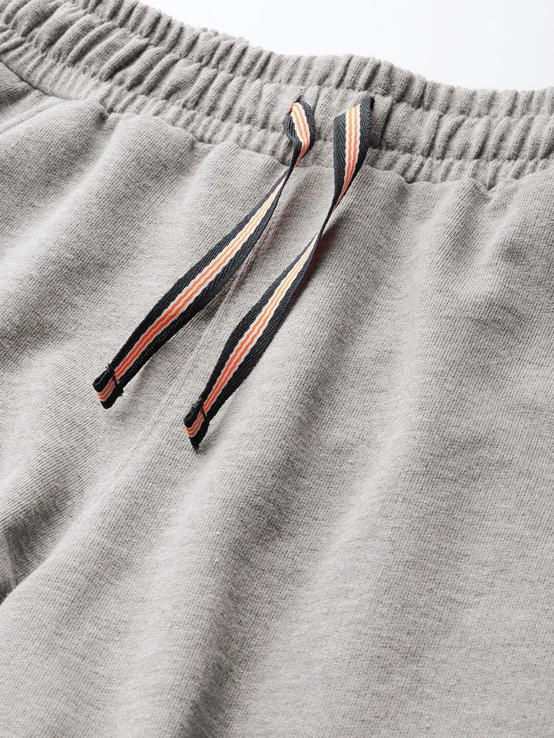 Women Grey Melange Mid-Rise Outdoor Sports Shorts