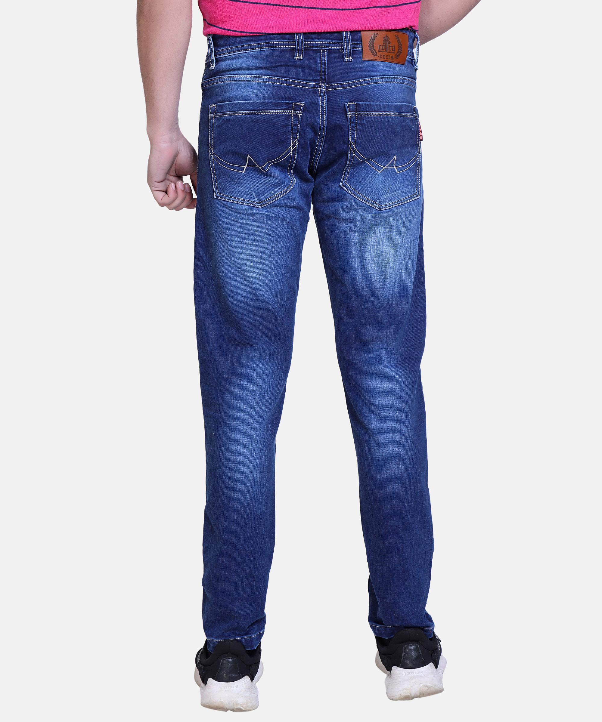 Men Regular Jeans Hard Wash-Blue