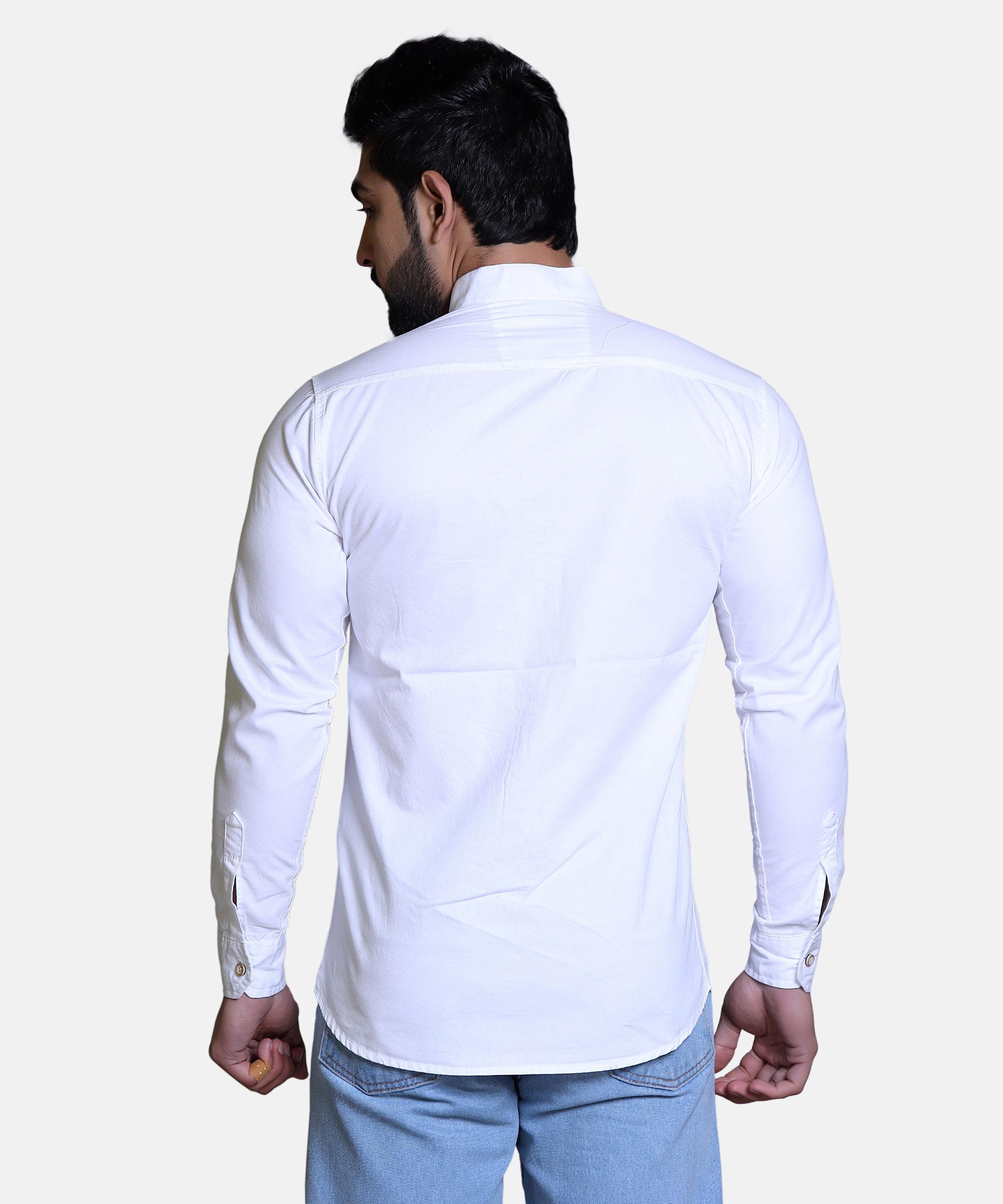 Men Shirt Full Sleeve – WHITE
