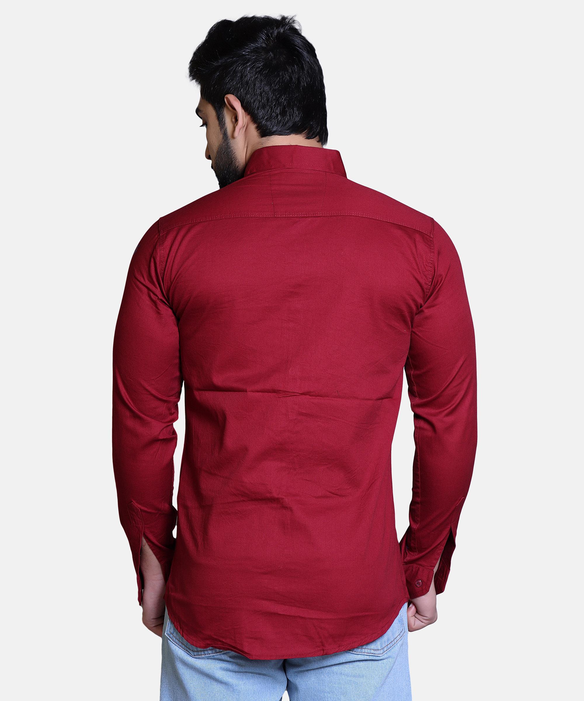 Men Shirt Full Sleeve – MAROON