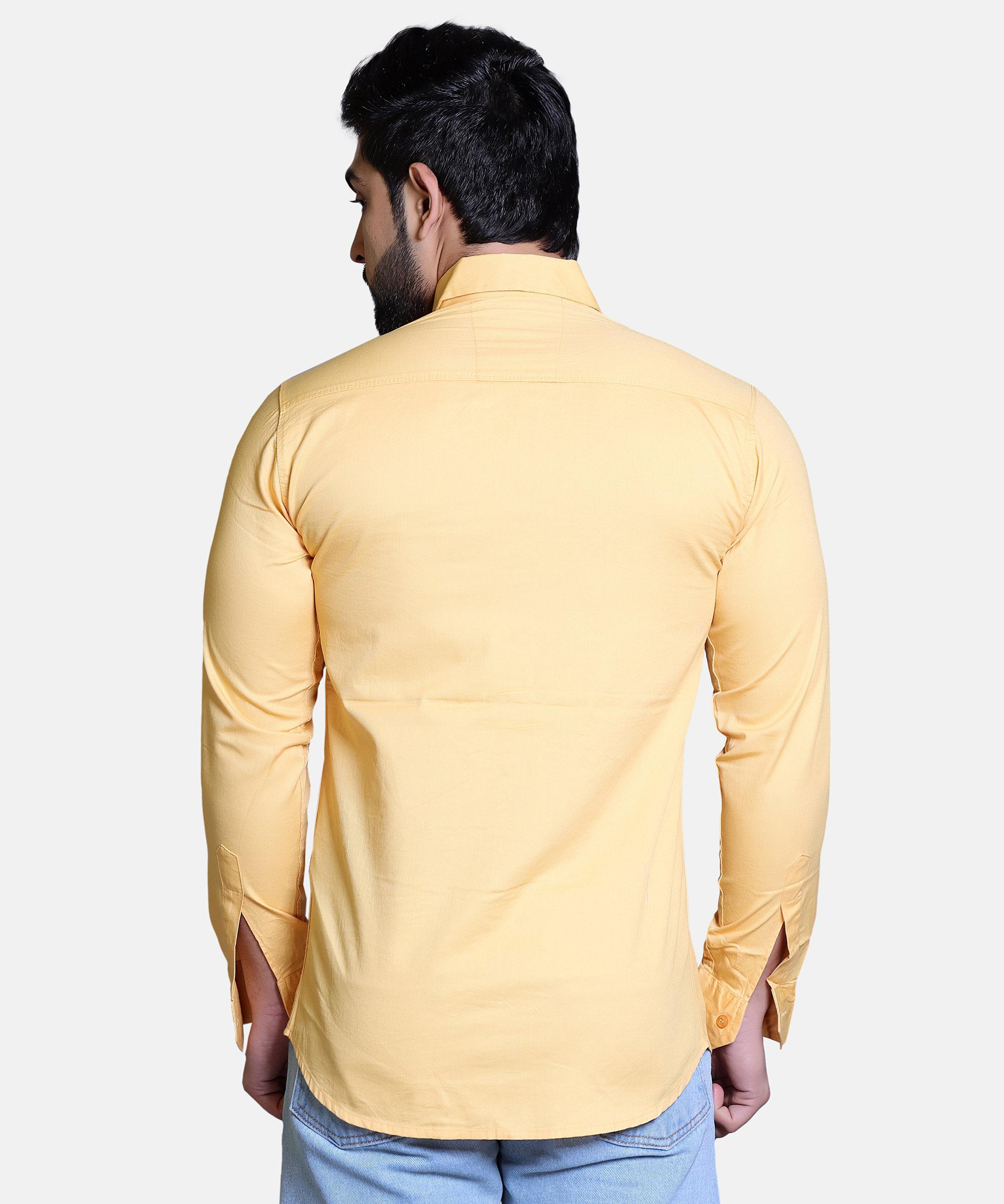 Men Shirt Full Sleeve – YELLOW