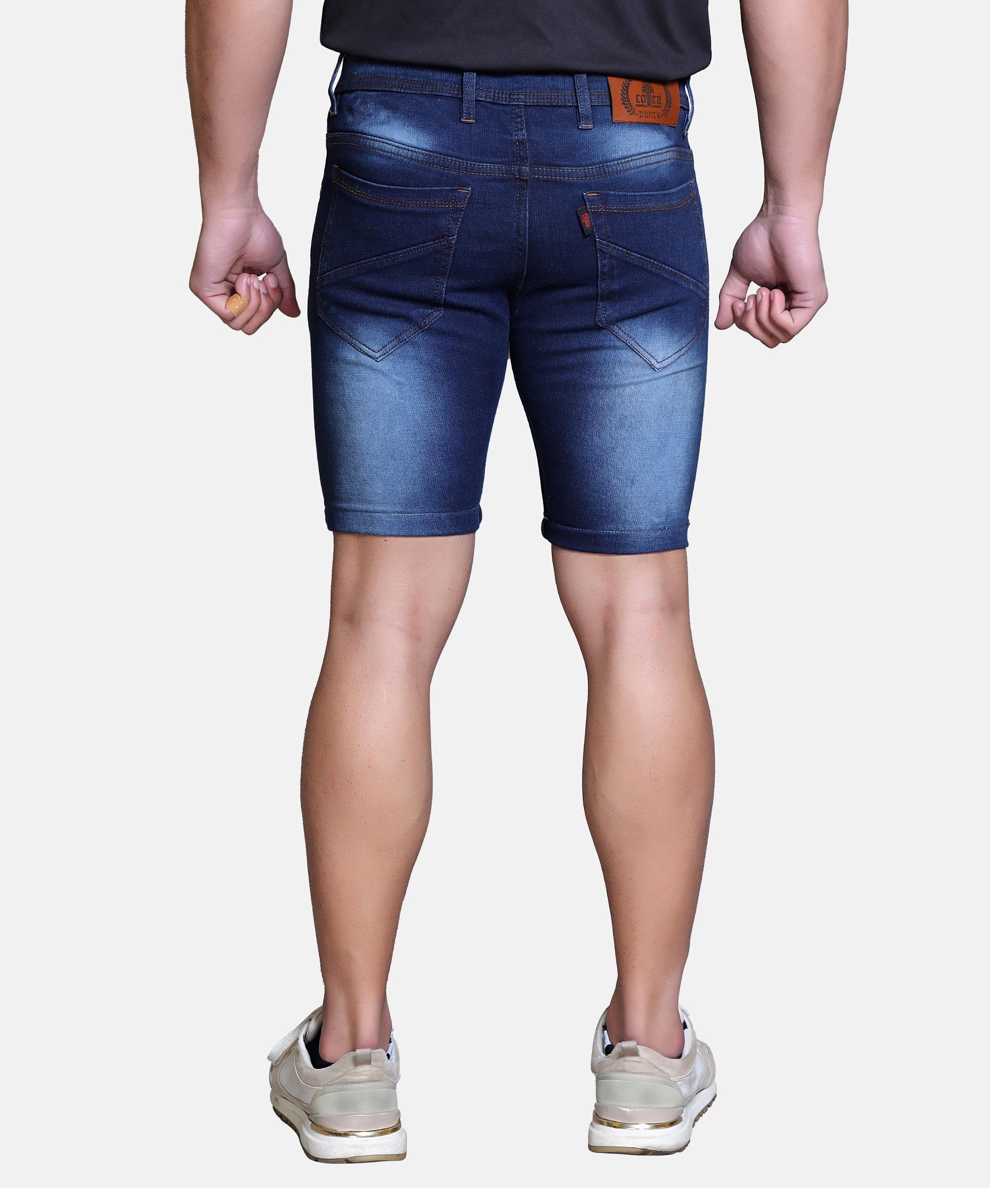 Men’s Regular Fit Shorts – Dark Blue HARD WASH