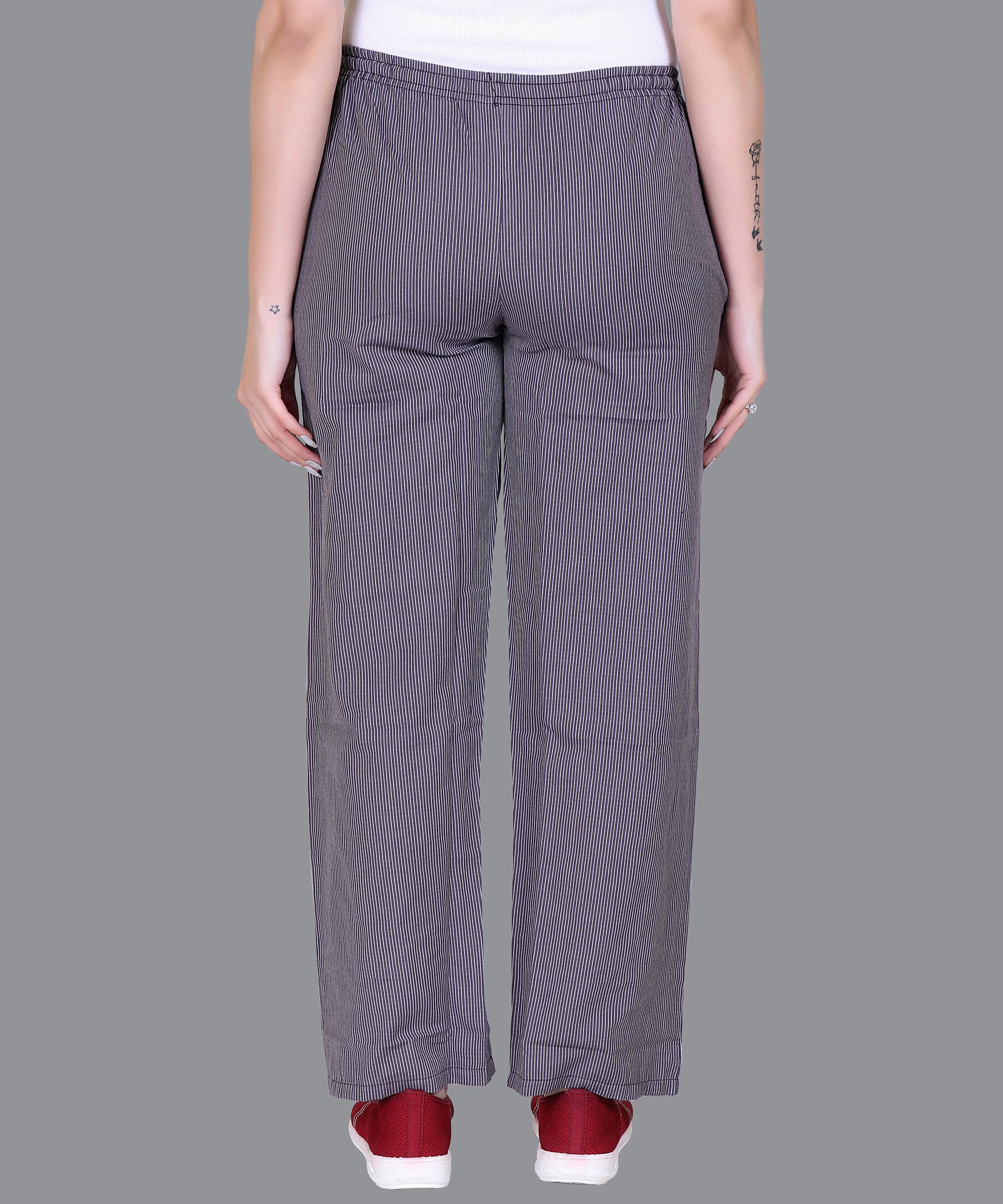 Women Pajama – DARK GREY STRIP