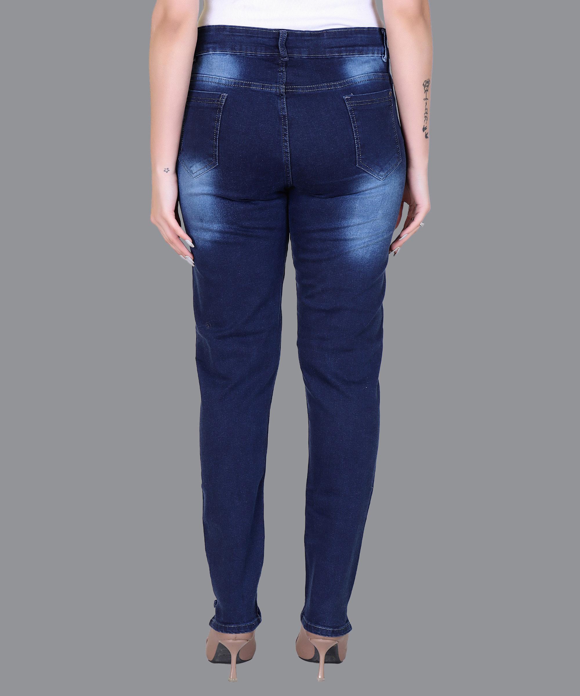 Women Jeans Solid – Navy Blue