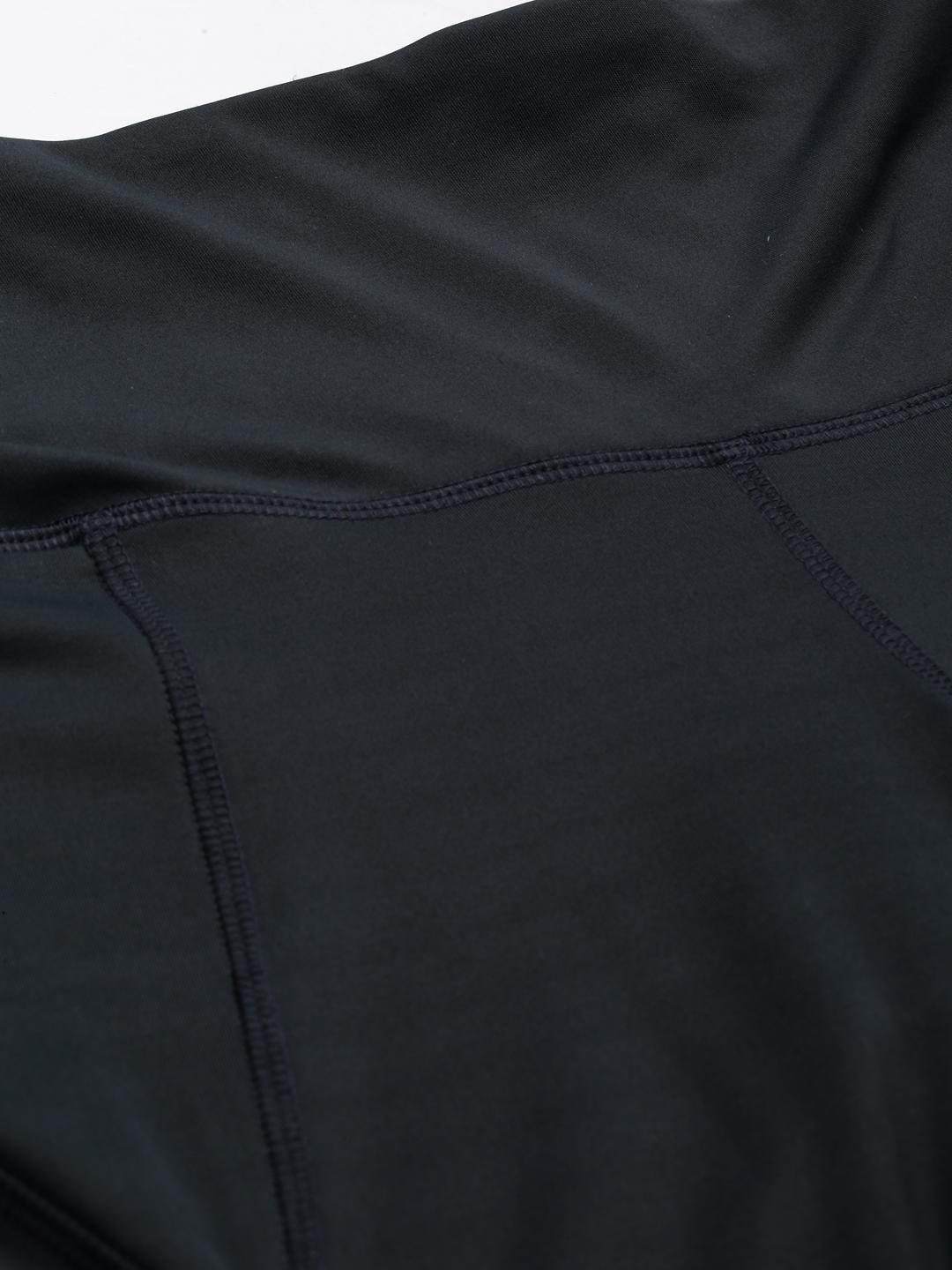 Women Dark Grey Active Wear Leggings