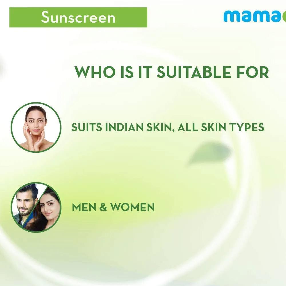 Mamaearth Ultra Light Indian Sunscreen SPF50 PA+++ With Turmeric & Carrot Seed