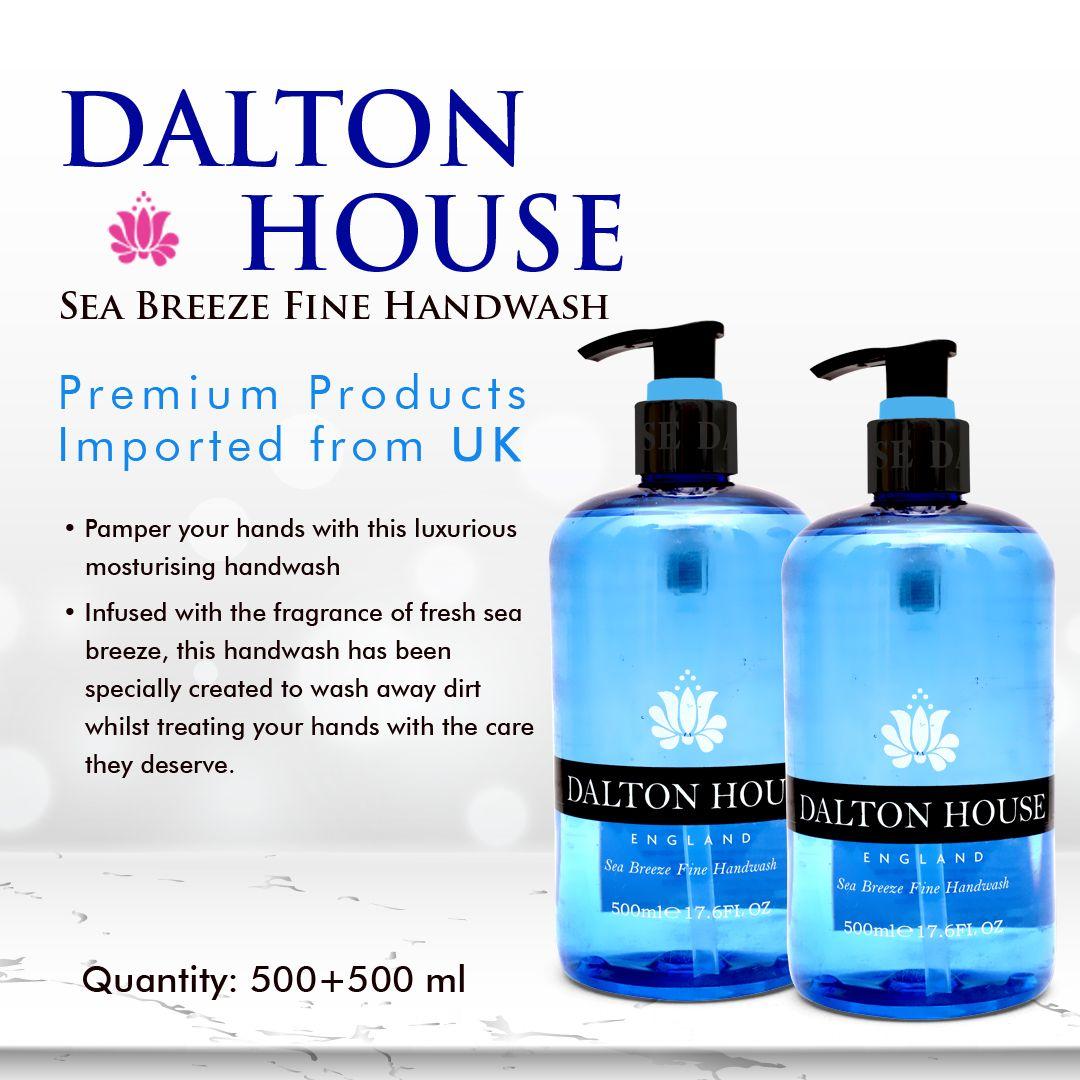 Xpel Marketing Dalton House England Sea Breeze Fine Handwash Combo (Pack of 2 - 500ml each)