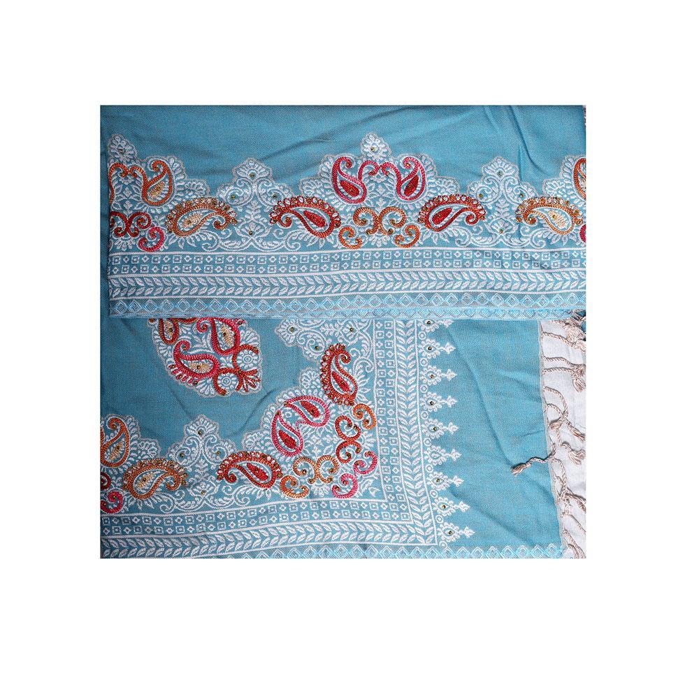 STOLR Girl's  Finewool Blue Stole/Wrap/Shawl for  Girls & Women Size W80*L28