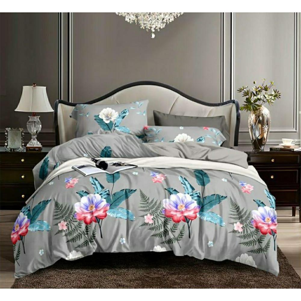 Set of 5 Home kraft Floral Printed Double bedsheet with  10 Pillow Covers Multicolor  