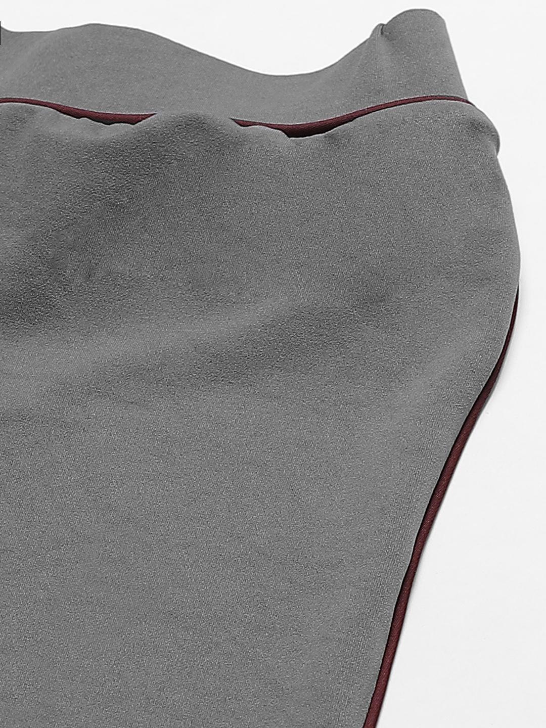 PICOT Women Grey Solid Tights