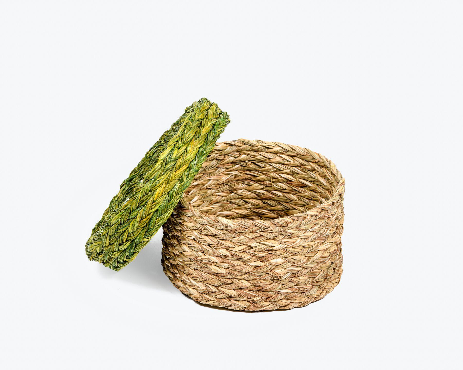 Handmade Braided Sabaii Grass Storage Box (set of 3)