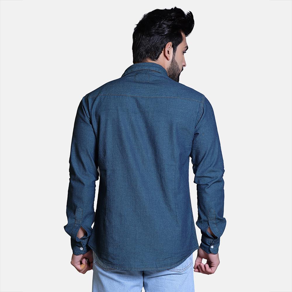 Men Shirt Full Sleeve – DENIM BLUE