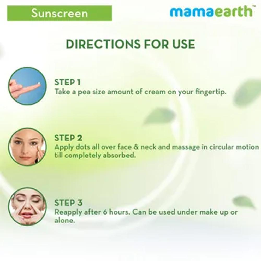 Mamaearth Ultra Light Indian Sunscreen SPF50 PA+++ With Turmeric & Carrot Seed