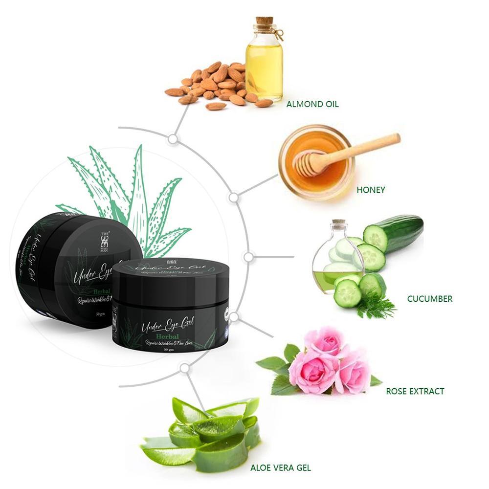 The Weird Man Under Eye Gel with Cucumber Extract for Repair Wrinkles & Fine Lines (50 gm)
