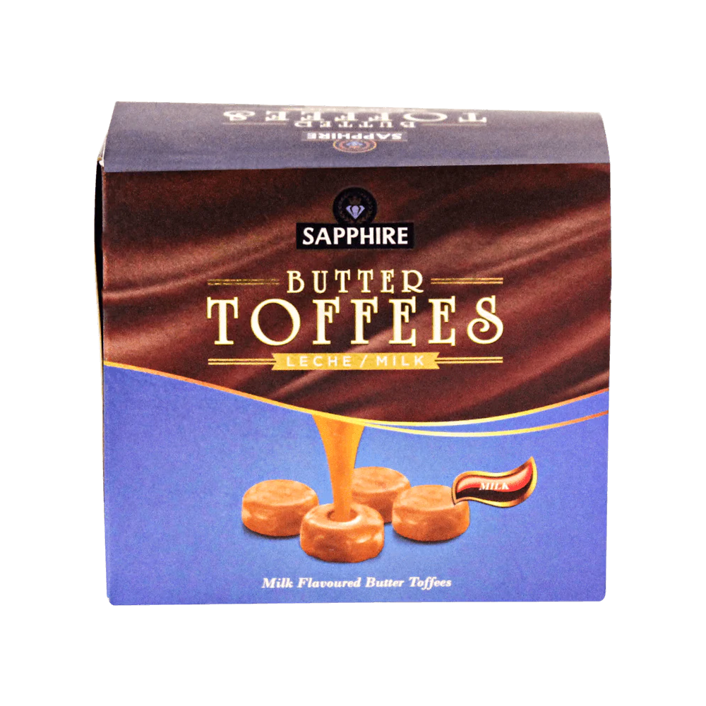Gift Hamper - Sapphire Butter Toffee Milk 150g|Fox's Crystal Clear Fruits Lemon, Strawberry, Blackcurrant & Orange 90gm|Hershey's Kisses Milk Chocolate, 36g| Malkist Cappuccino Flavoured Crunchy Layered Crackers - Cappuccino Coated Biscuit 138gm| 