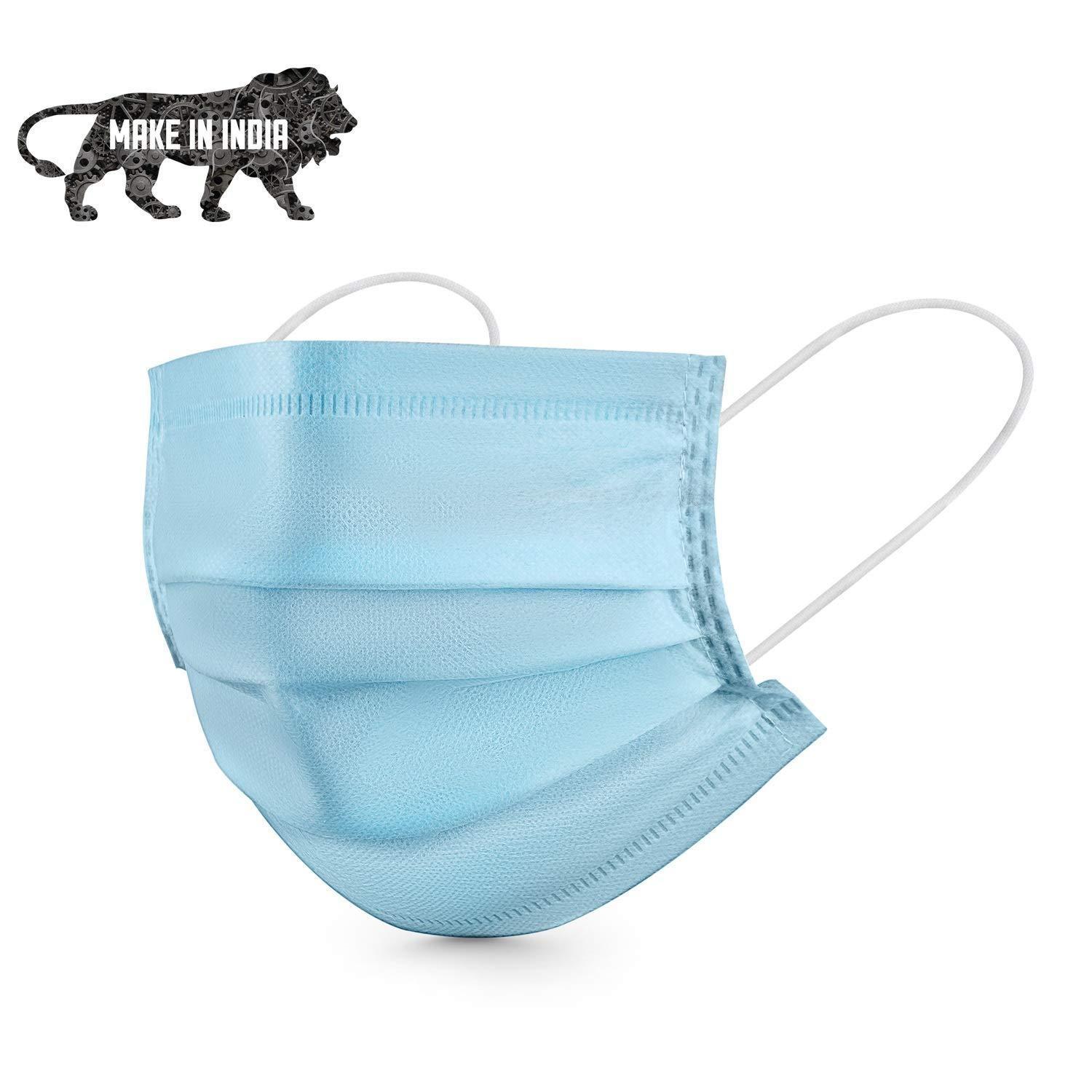 3 Ply Disposable Face Masks - 100Pcs