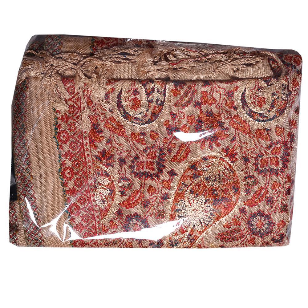 STOLR Girl's  Polywool Brown Stole/Wrap/Shawl for  Girls & Women Size W80*L28