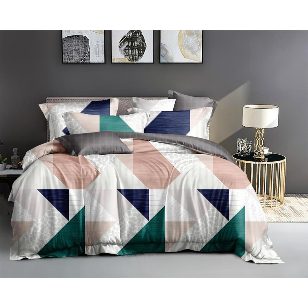 Set of 5 Home kraft Floral Printed Double bedsheet with  10 Pillow Covers Multicolor  