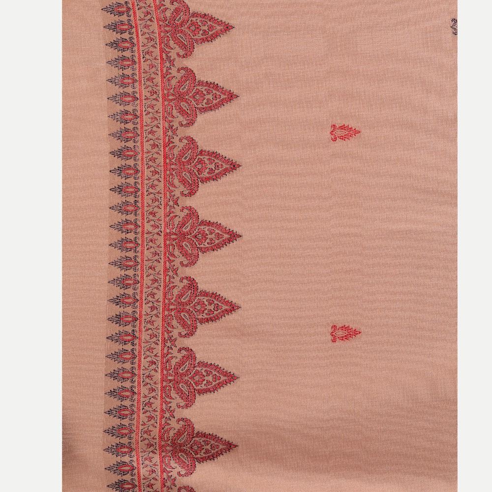 Hemkunt Fabrics Viscose Printed Unstitched Kurta & Palazzo Material (Camel)