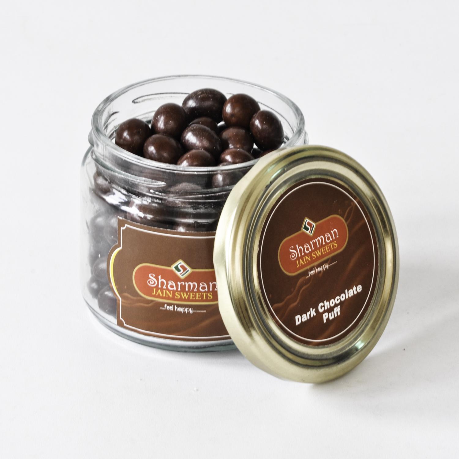 Sharman Jain Sweets Stone Candy & Dark Chocolate Puff - Combo Pack