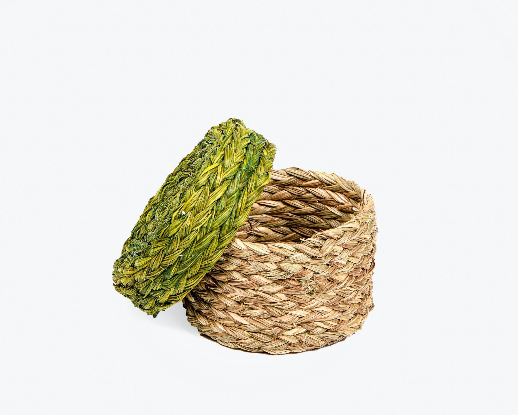 Handmade Braided Sabaii Grass Storage Box (set of 3)